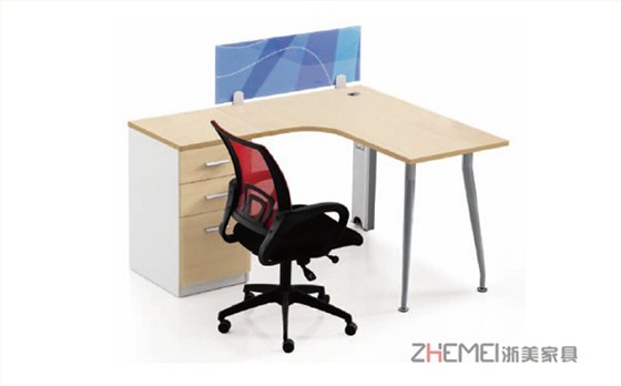 职员桌、办公桌、电脑桌、浙美办公家具DY-D1014产品展示图