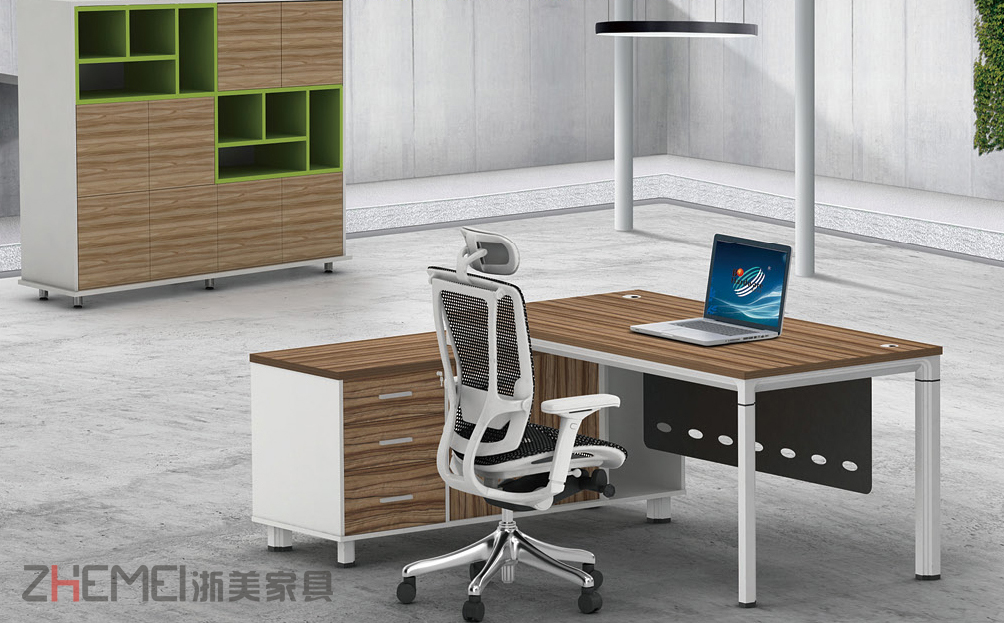 南京浙美主管桌、办公室电脑桌、办公家具、南京办公桌款式三后面面产品展示图