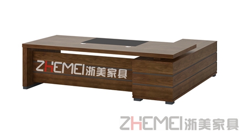 现代实木办公桌ZM001