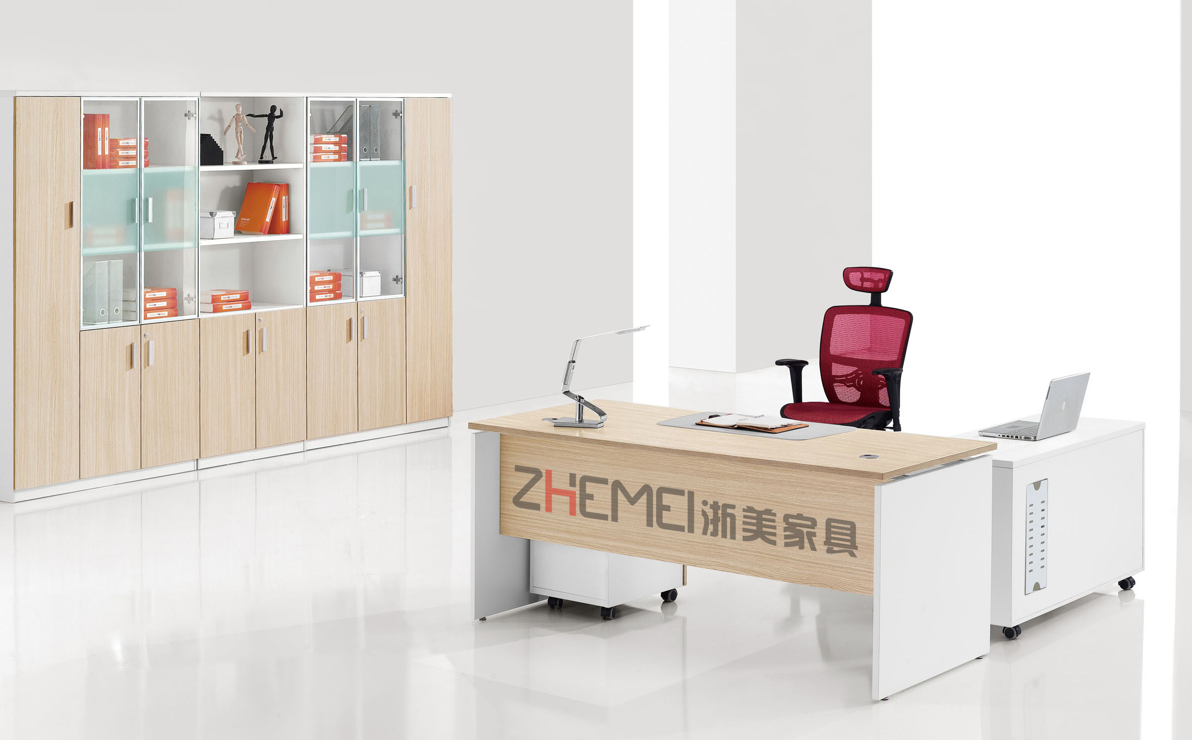 主管经理电脑桌、办公用班台、南京办公家具、办公台产品0318正面图